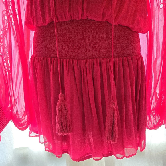 Beautiful Karina Grimaldi Silk Peplum Blouse EUC 😍 - Picture 3 of 13